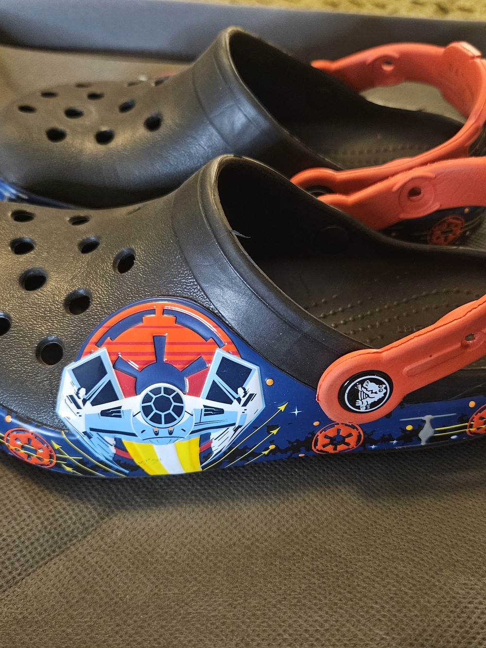 CROCS Kids Black and Red StarWars Graphic Clogs